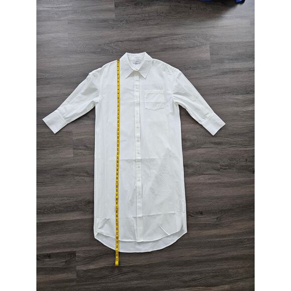 Anine Bing White Mika Shirt Midi Dress Button Down Dress NWT Size X-Small - Picture 14 of 14